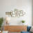 Baeden Modern Geometric Metal Wall Mirror with Overlapping Rectangular Frames - Stylish Decorative Accent Featuring Glass, Wood, and MDF Design-997715211-1029441867