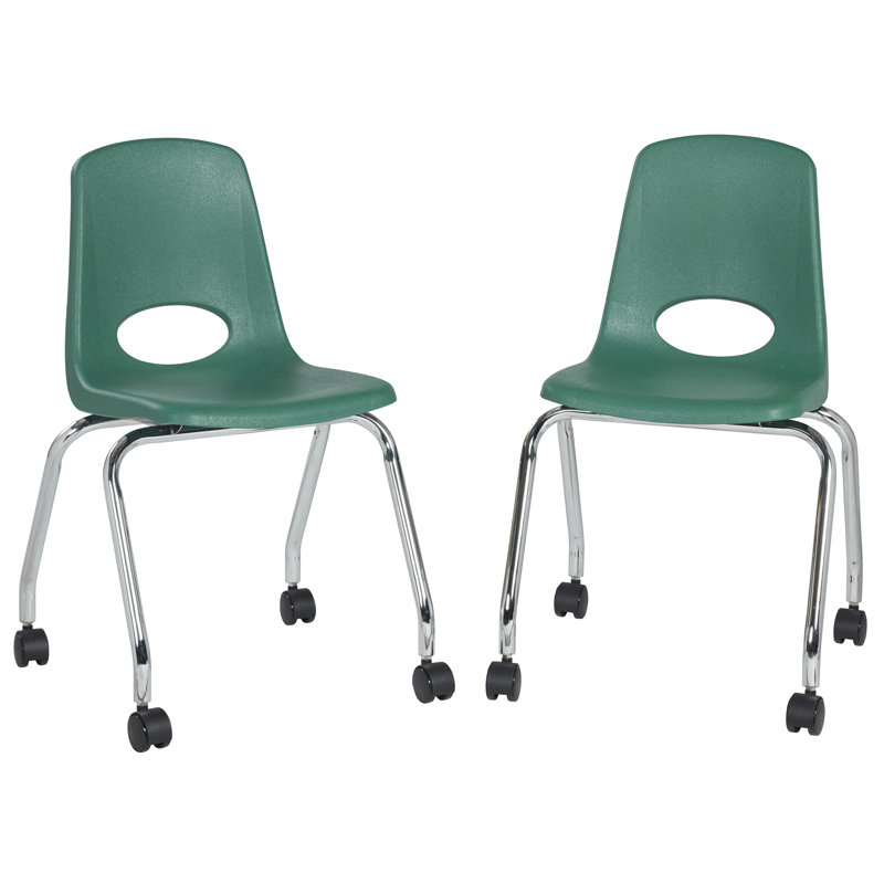 Chaise mobile 18 "avec roulettes, Vert