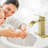 Single-Hole Single-handle Bathroom Faucet with Drain Assembly-93885559