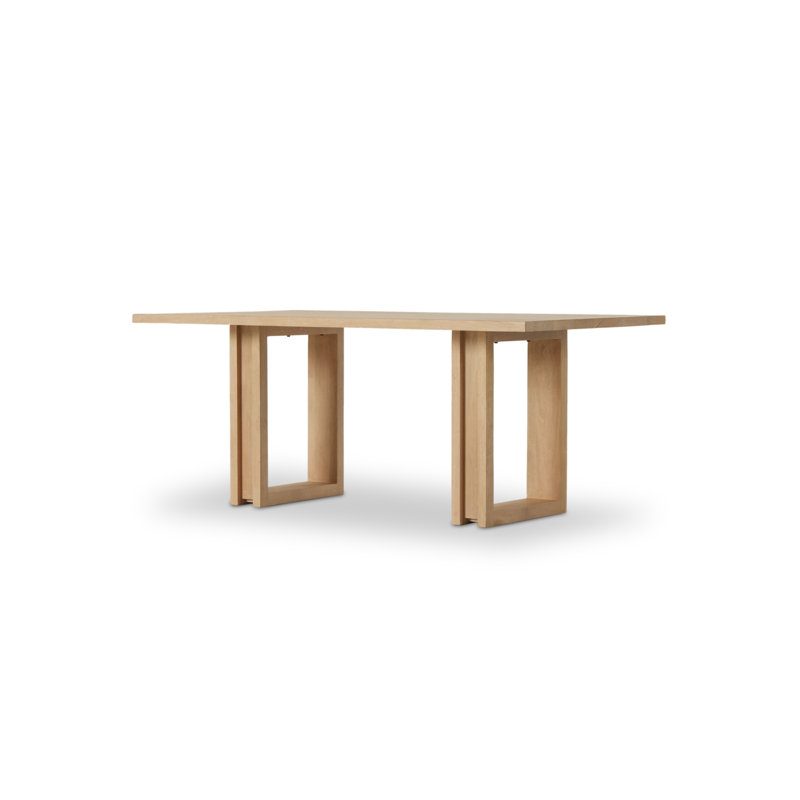 Carmel Solid Wood Dining Table, Natural Mango