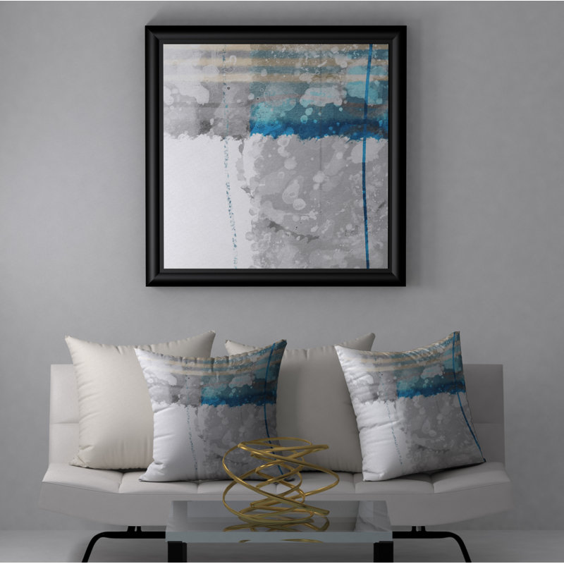 Housse de coussin décorative carrée et insert de satisfaction silencieuse, 18" x 18"