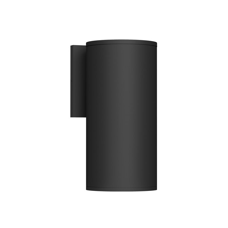 Lorna Glass 1 - Light LED Flush Mounted Sconce, 12.38" H x 4.63" W x 5.25" D, Black, 24 W
