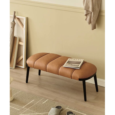 Long banc 39,37 pouces Mid-Century Modern