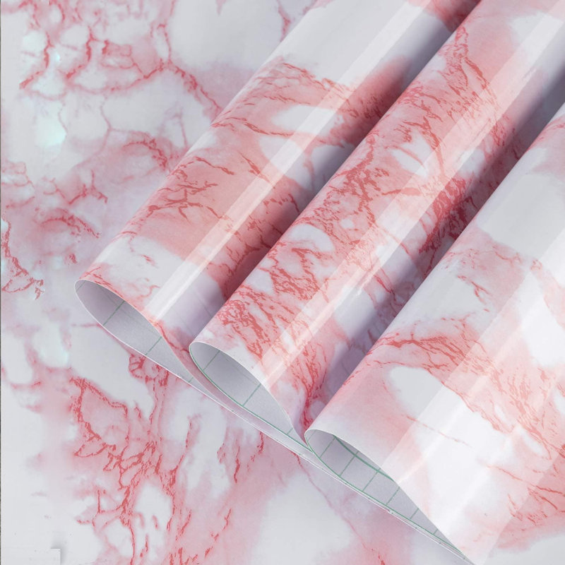 Papier autocollant extra large en marbre autocollant pour papier peint en granite avec revêtement en vinyle imperméable pour comptoir de cuisine et de salle de bain