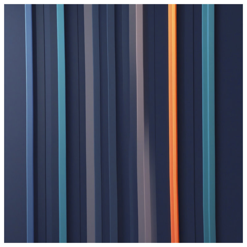 Vertical Striped Paneling Comforter, Queen