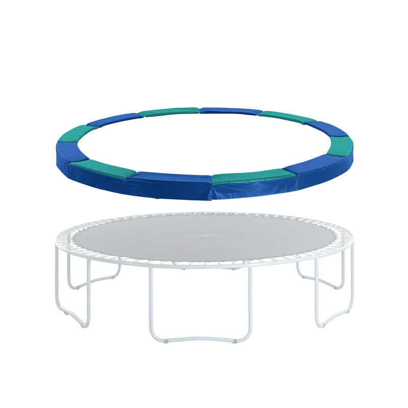 Coussin de sécurité supérieur pour recouvrir les ressorts de trampoline Machrus de Upper Bounce, Bleu / vert
