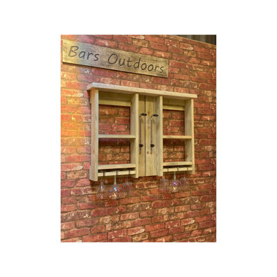 Kircher 95cm Solid Wood Bar Cabinet