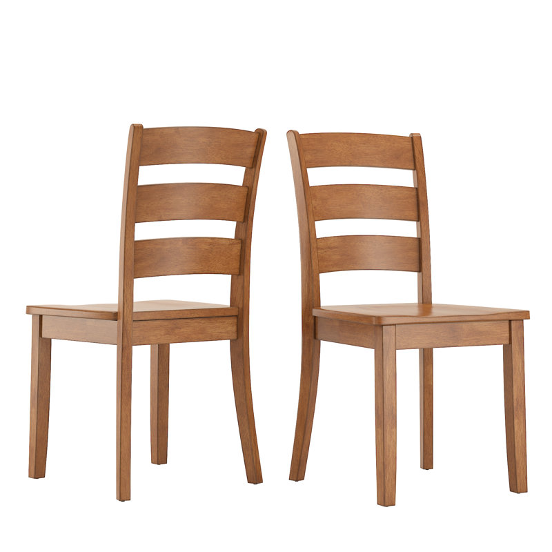 Chaise d'appoint en bois massif H 17,15 po Norita, Chêne