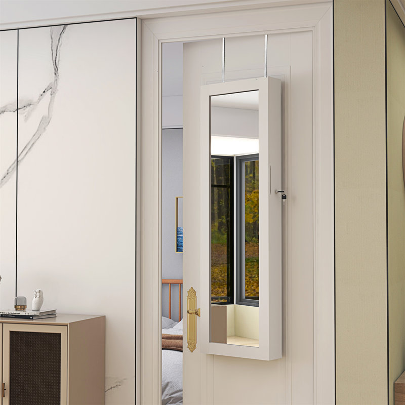 Armoire à bijoux avec miroir