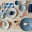 Denby Studio Blue Flint Large Ridged Bowl