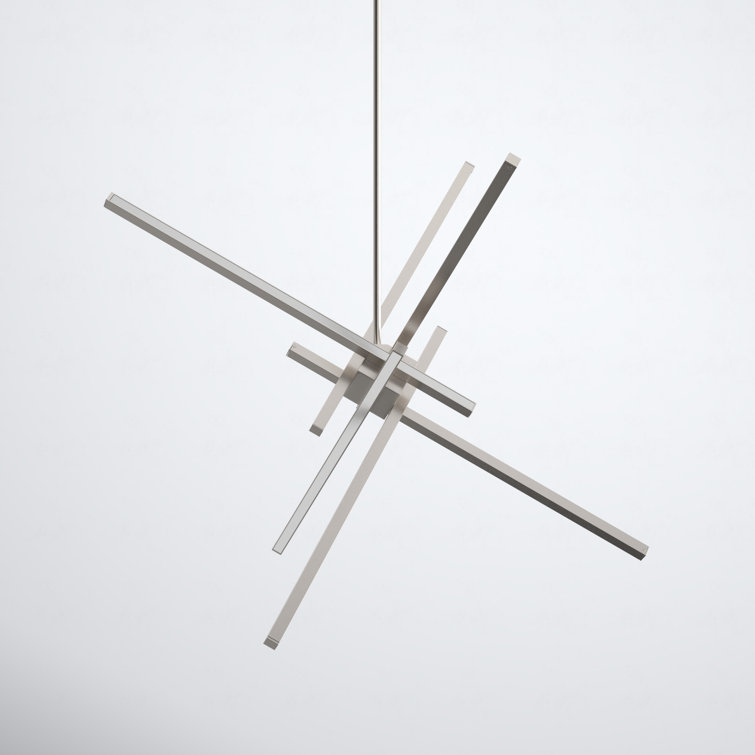 Rochelle 4 Light Metal Dimmable LED Sputnik Chandelier