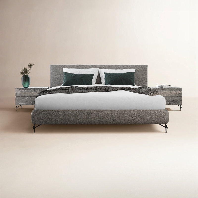 Philips Grey Platform Bed, Queen