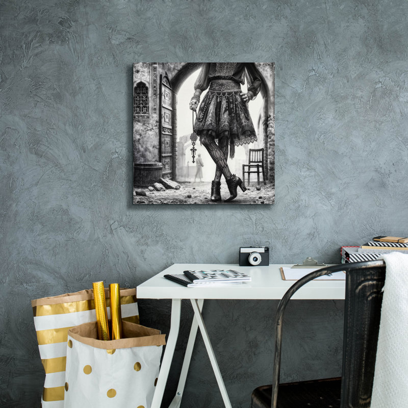«Pause» par KIR.DART, art mural sur toile, H 18 po x l 18 po x P 0,75 po