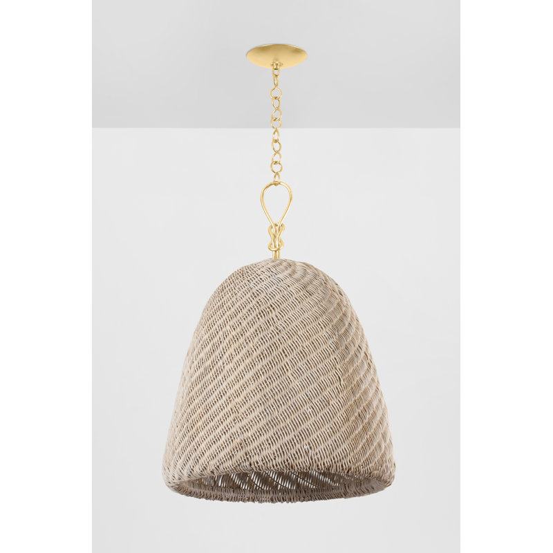 Luminaire suspendu 1 lumière Reina, H 30 po x l 21 po x P 21 po