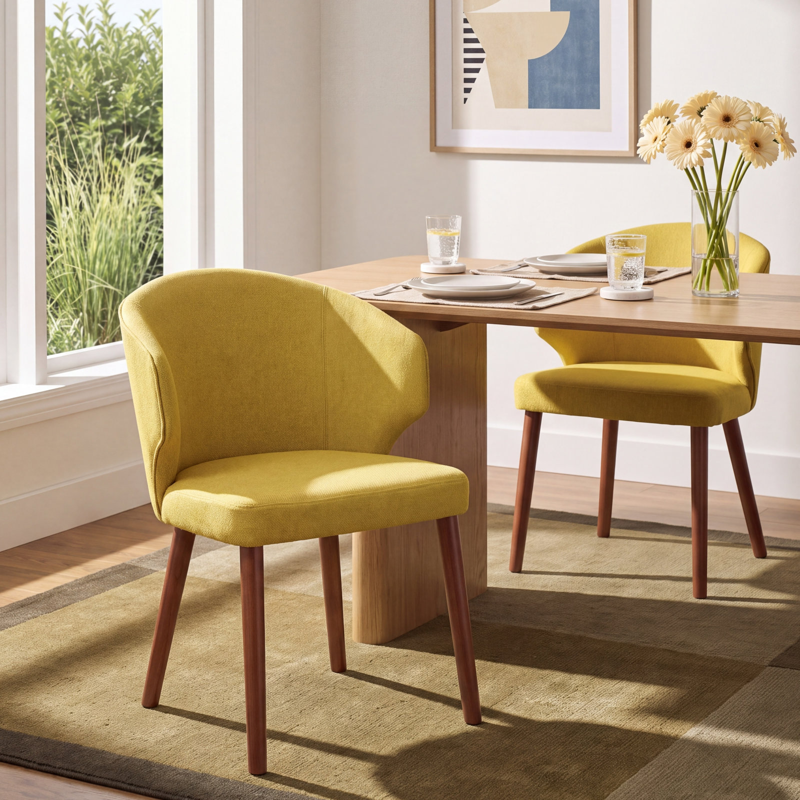 Kanalu Dining Chair, Mustard