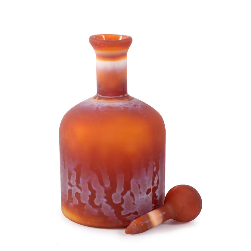 Petite bouteille en verre tangerine Mercer, Petit