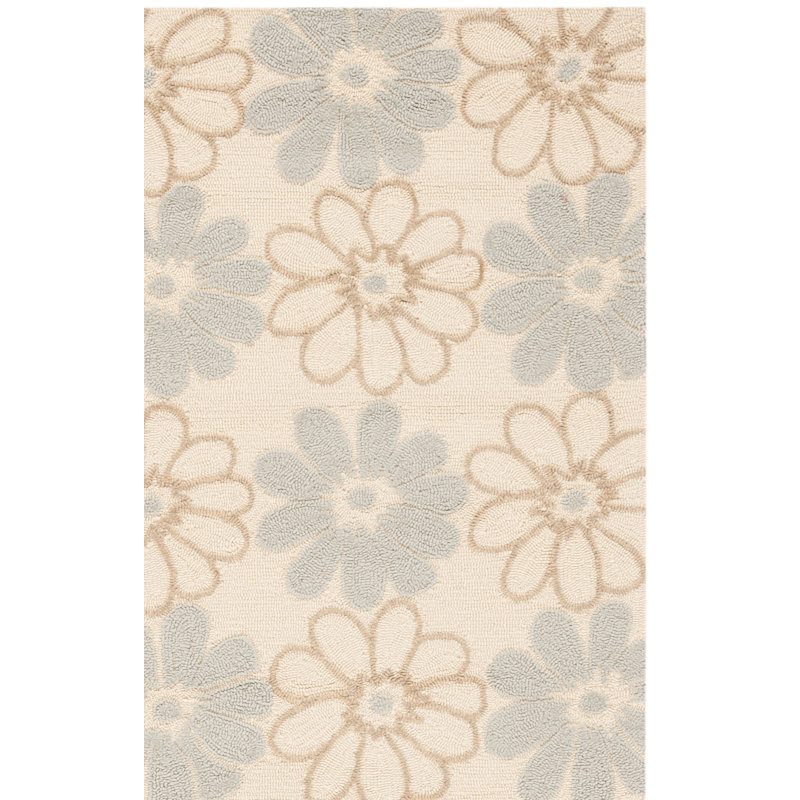 Doyle Hand Hooked Performance Floral Rug, Runner 2'3" x 8'