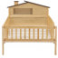 Lit plateforme en bois avec rangement à DEL et rangement intégré-177382970-177382966