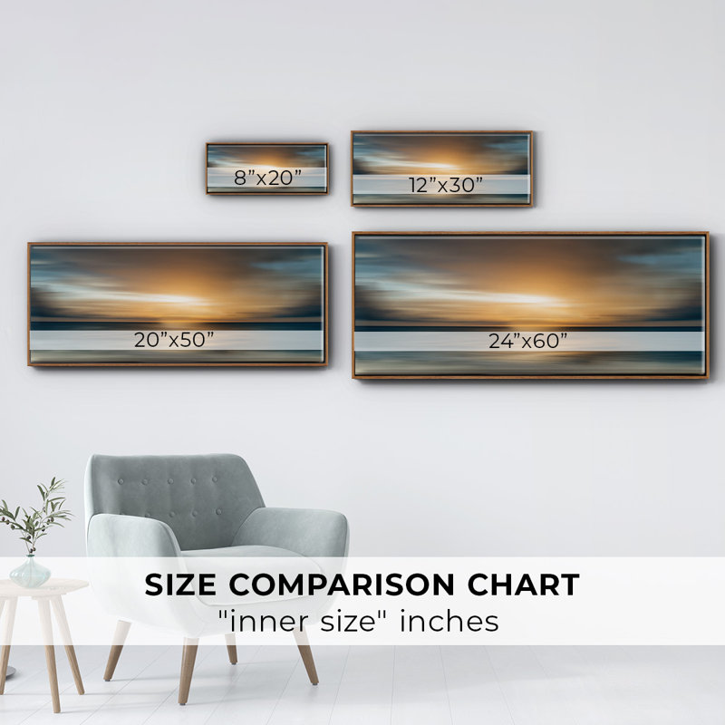 In The Beginning- Framed Canvas, 20" H x 50" W