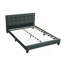 Mobilier de chambre à coucher moderne avec lit capitonné en polyfibre 1pc-1720441205