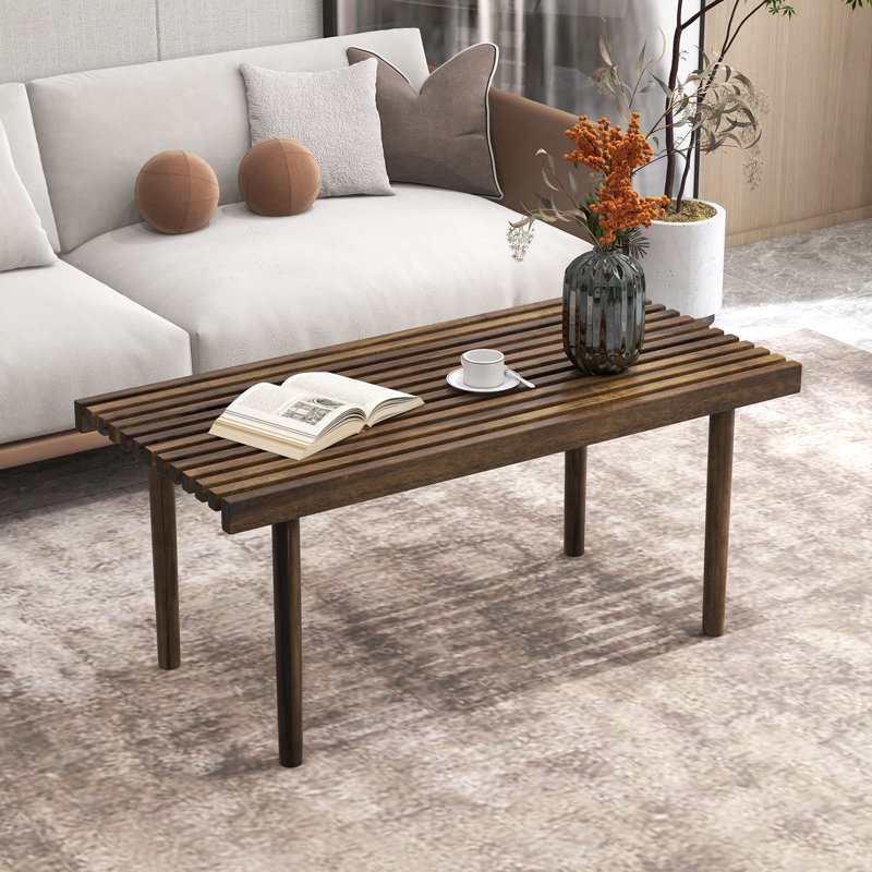 Evins Solid Wood Four Leg Coffee Table
