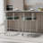Petronnela Upholstered Faux Leather Counter Stool