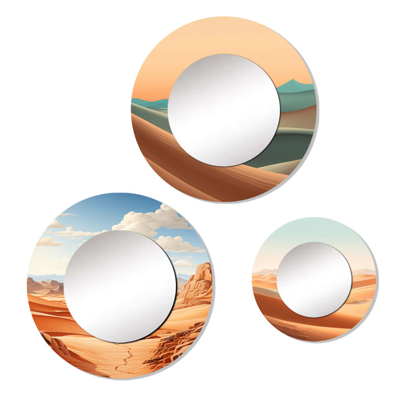 Andorra Metal Round Mirror