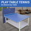 Plateau de table de tennis de table pliable et portable de 9 pi de taille moyenne pour jeux d'intérieur-120218671-120218676