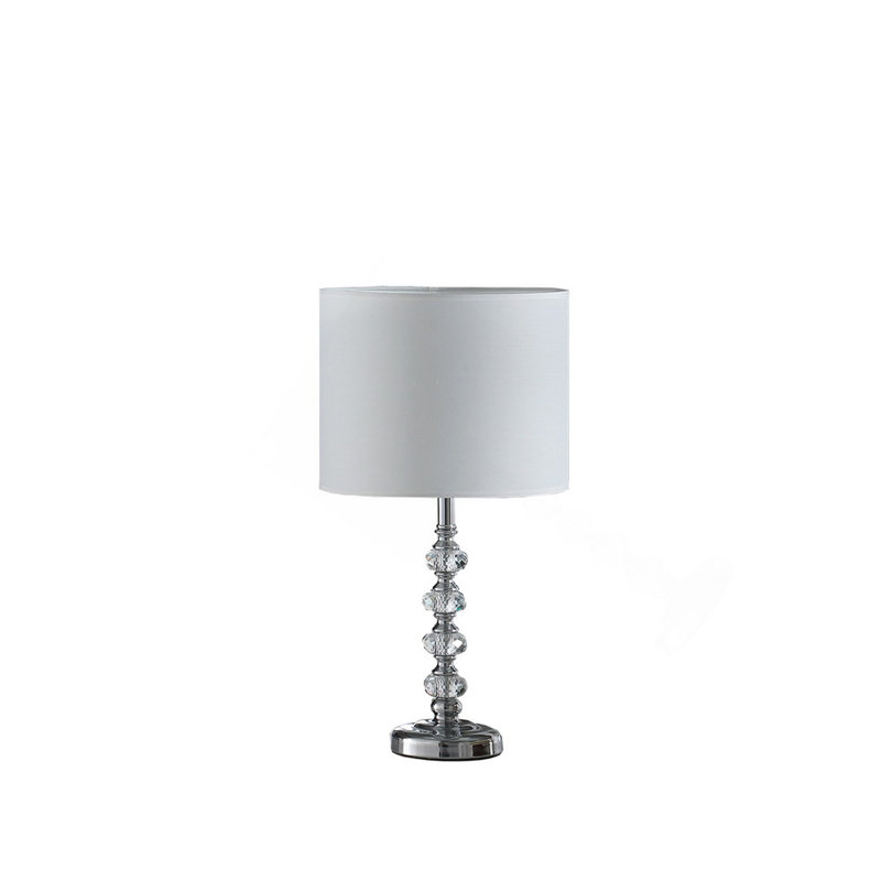 Lampe de table moderne en métal chromé 17,75 "Kayli