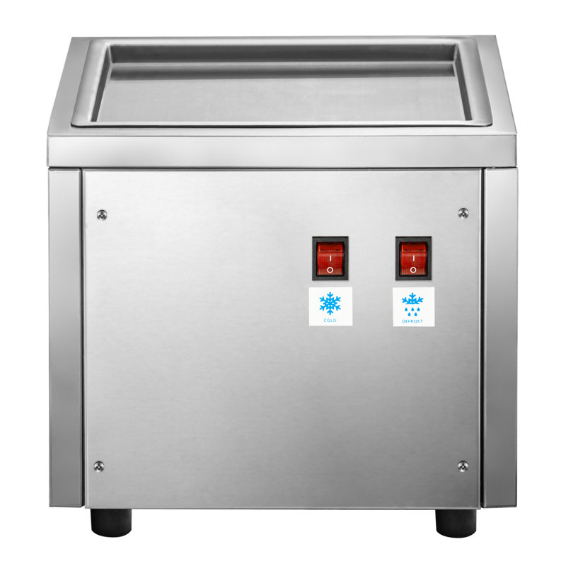 VEVOR Commercial Rolled Ice Cream Machine, Stir-Fried Ice Cream Roll Machine