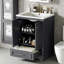 Meuble-lavabo moderne 24 po avec lavabo en céramique Blue Grey-1792535133