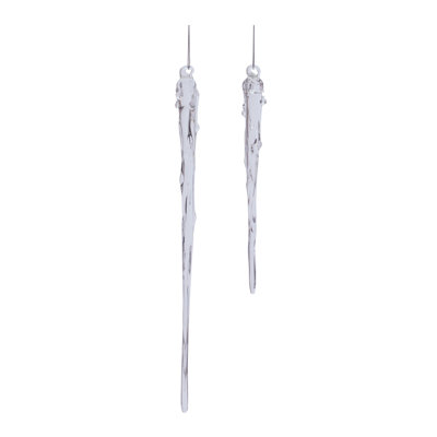 Glass Dripping Icicle Ornament (Set of 6)