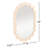 Wood Framed Scalloped Wall Mirror