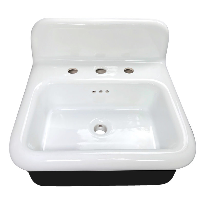 Victorian 19.5'' L Bathroom Sink, Black