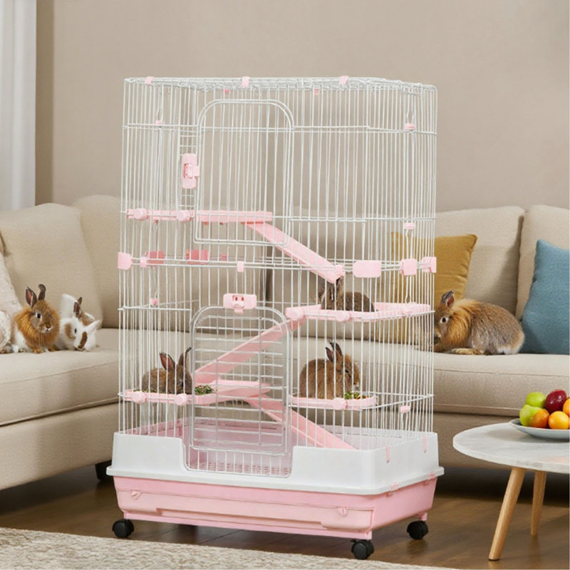 Cage à lapin avec roulettes Rabbit Hut