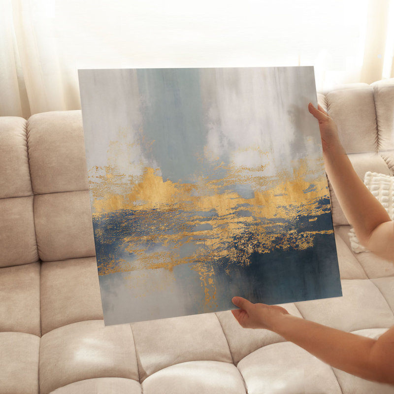 «Abstract Ethereal Horizons», reproduction d'art non encadrée, H 12 po x l 12 po