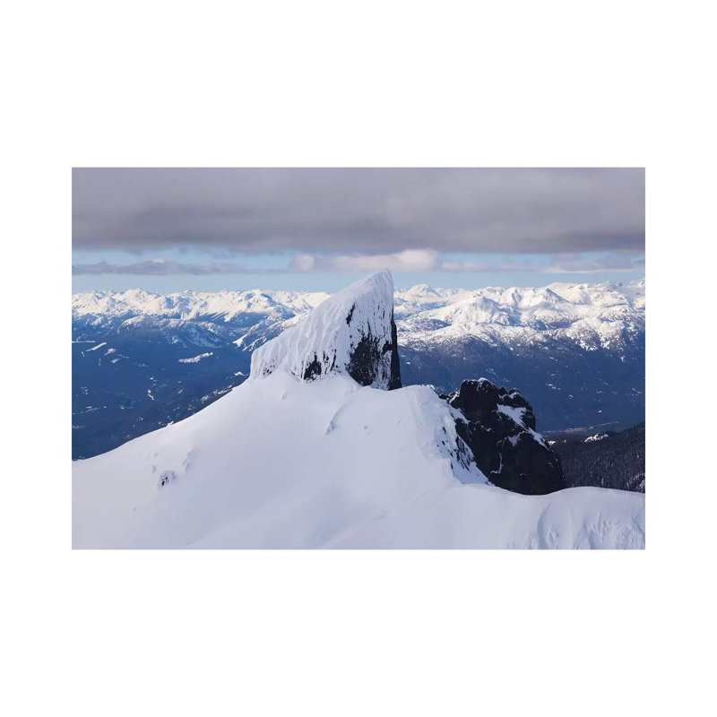 Aerial View Of Black Tusk Near Whistler, British Columbia, Canada by Kristin Piljay - Wrapped Canvas Print