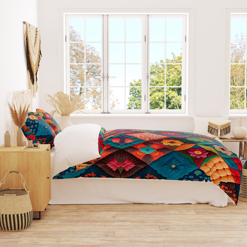 Abstract Duvet Cover, King Duvet Cover + 2 King Shams