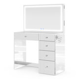 Emilia Compact Premium Vanity With Bluetooth Speakers & LED Mirror
