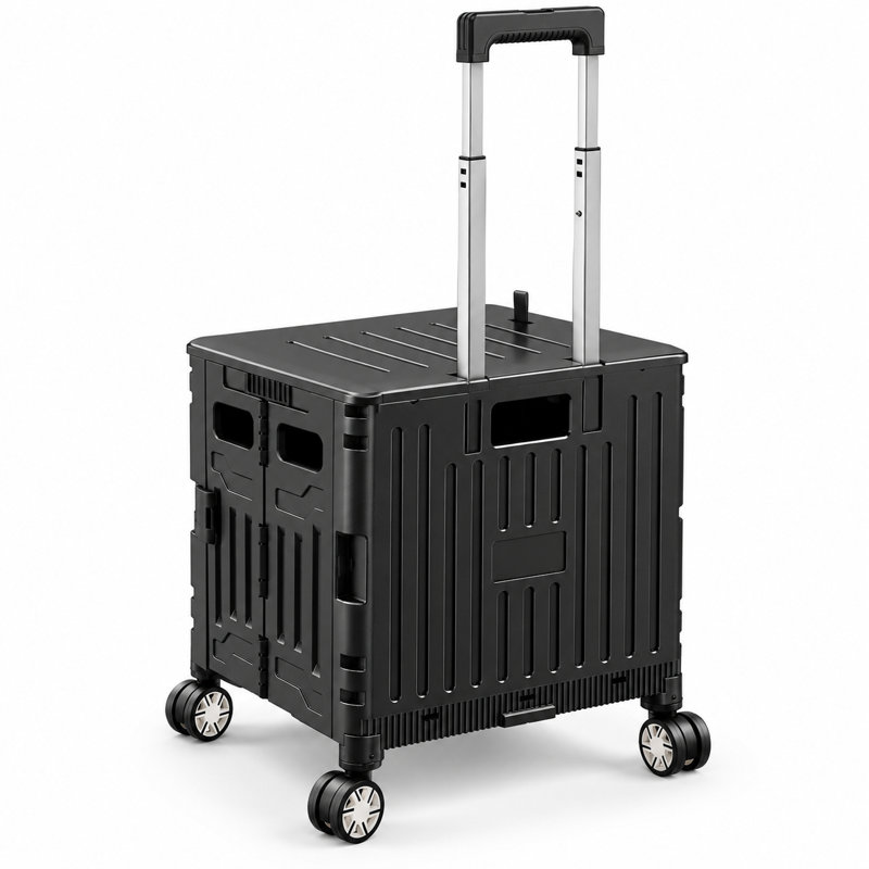SUNALLY - Chariot utilitaire pliable, Noir