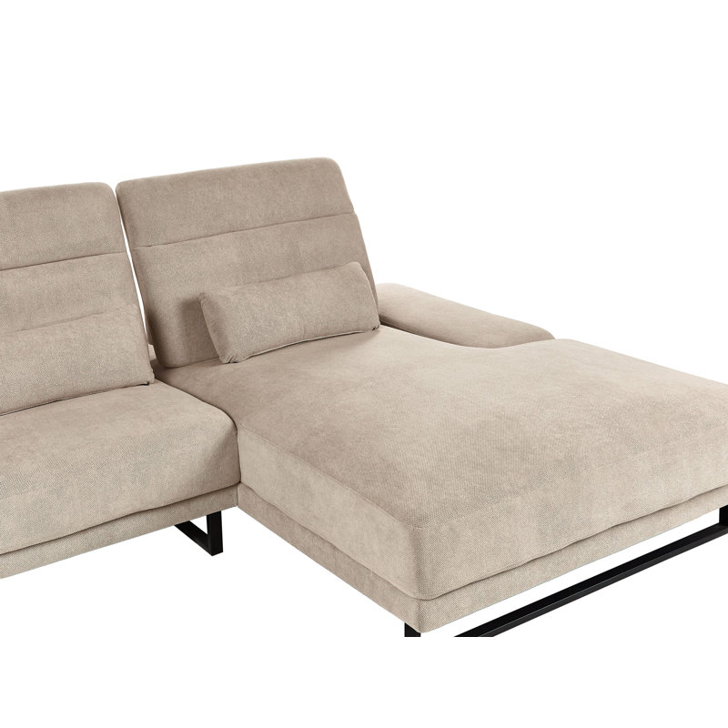 IKAST 4 Seater Reclining Sofa & Chaise, Taupe