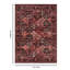 Tapis rouge 5 pi 3 po X 7 Majestic confortable et teint pour les meubles