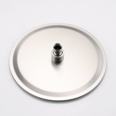 Pomme de douche à pluie 10 po avec douchette - Conception ergonomique et pratique en nickel brossé et expérience de détente