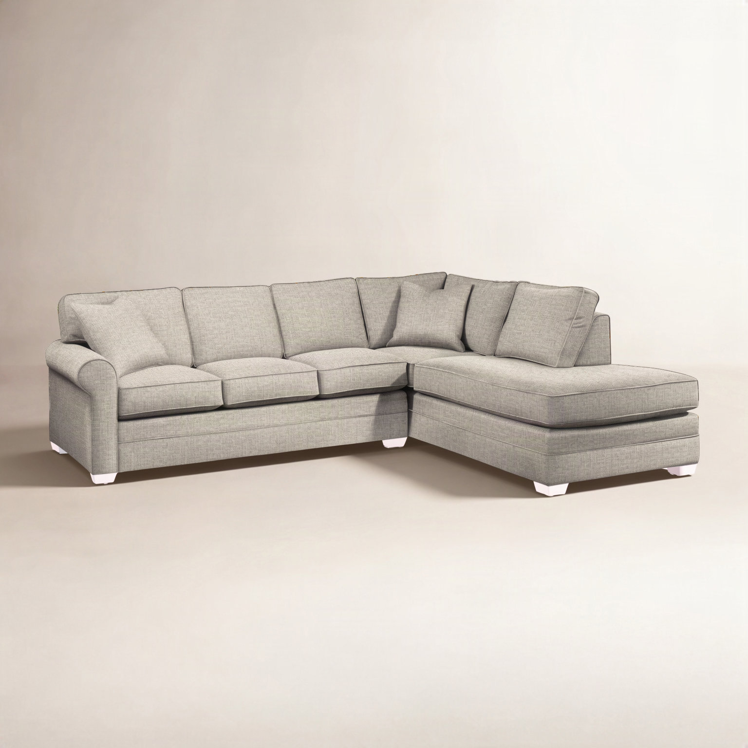 Braxton Culler Bedford 117" Wide Right Hand Facing Sofa & Chaise ...