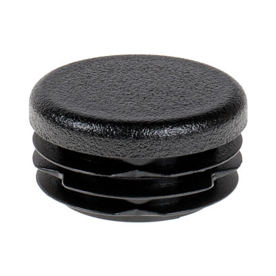 Embout rond en plastique pour tubes Outwater (25 pièces) | Bouchon de tube de 1-1 / 4 po de diamètre / Glissière de chaise / Protecteur de plancher / Fermeture de tube / Bouchon de trou de tube / Bouchon de tuyau | Convient aux tubes multi-calibre | Noir texturé | Robuste