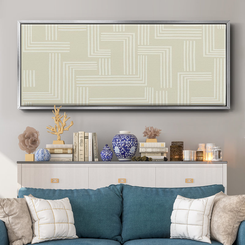 Roll Crossing III- Framed Canvas, 12" H x 30" W