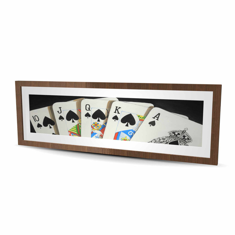 Gros plan Spades Royal Flush - impression hyperréaliste | Décoration intérieure