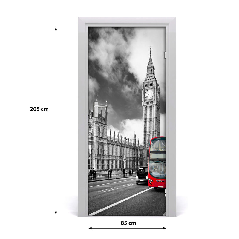 On Big Ben, London Door Decal
