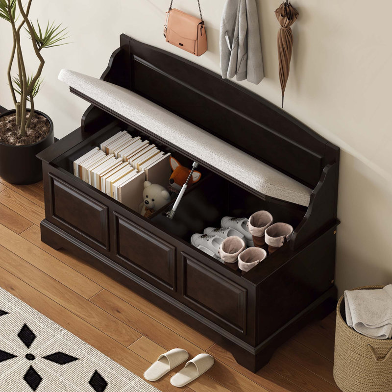Banc de rangement pour chaussures Retro, Espresso