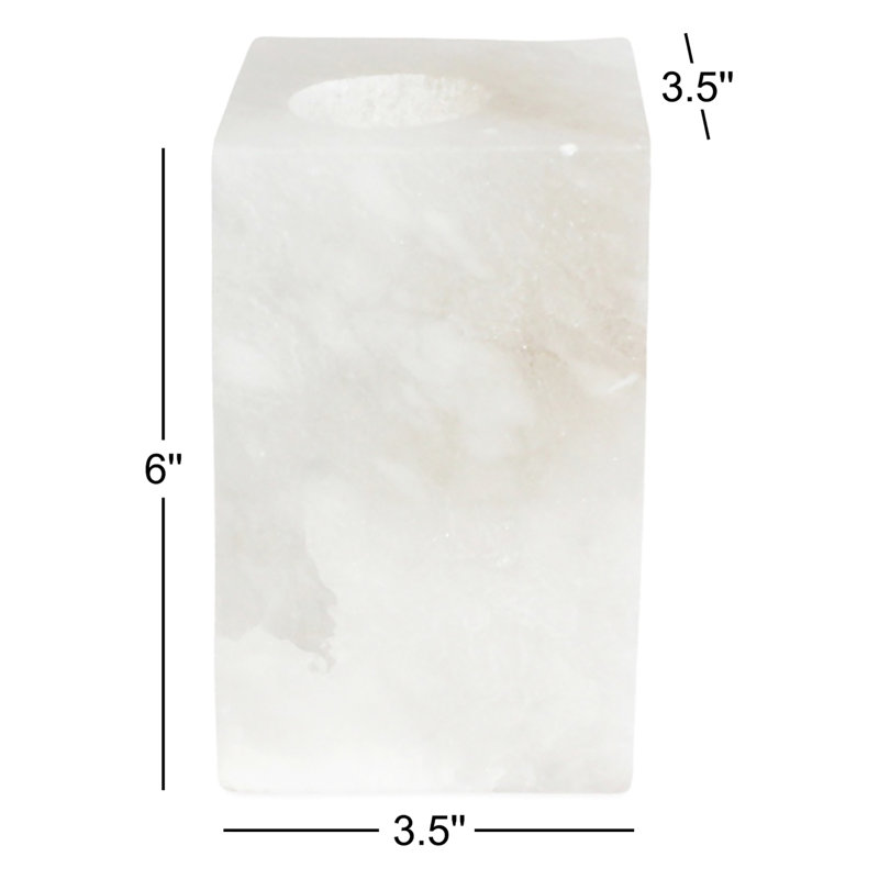 Porte-bougie Claritza Alabaster T-Lite, H 6 po x l 3,5 po x P 3,5 po
